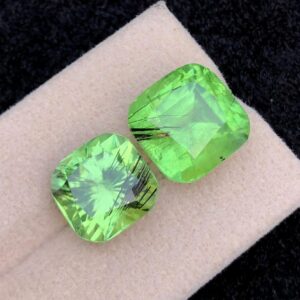 Apple Green Rutile Peridot
