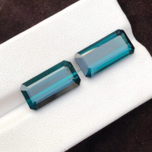 Indicolite Tourmaline Matching Pair
